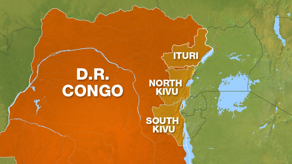 DR Congo Map 