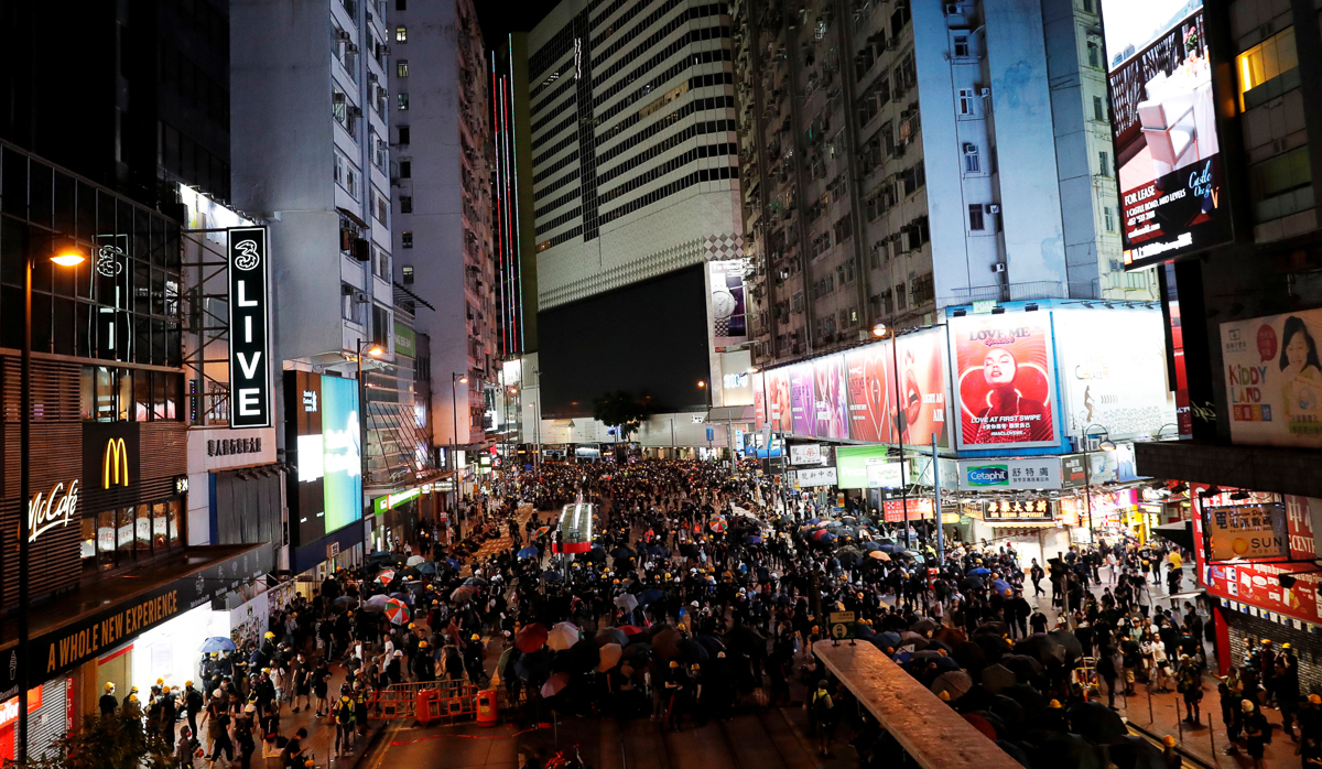 Hong Kong has been rocked by months of protests that began against a proposed bill to allow people to be extradited to mainland China and to stand trial there. [Kim Kyung-Hoon/Reuters]