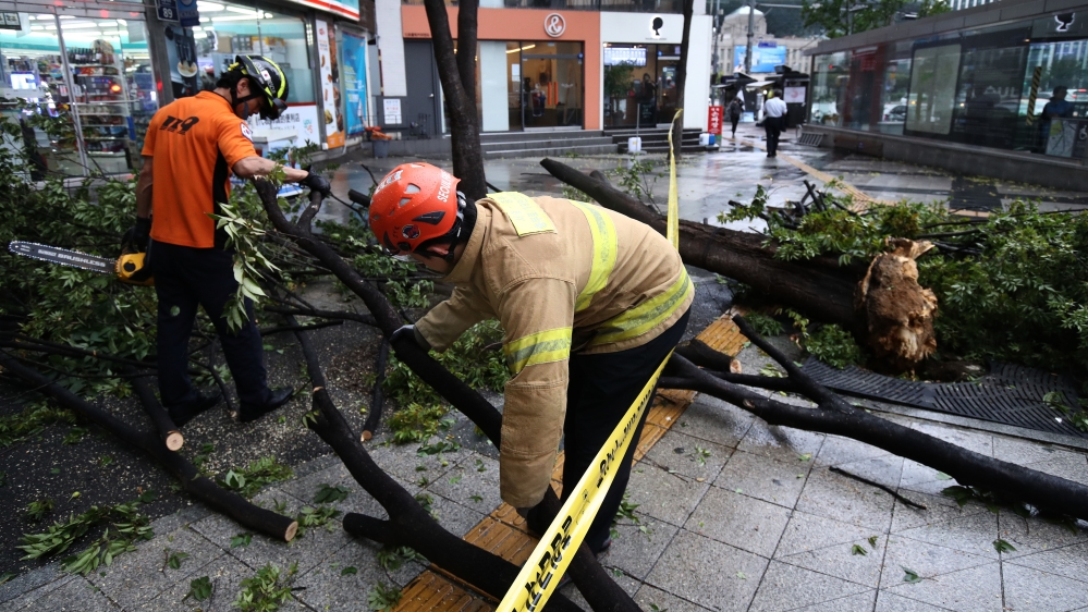 Three people killed as powerful typhoon slams into South Korea