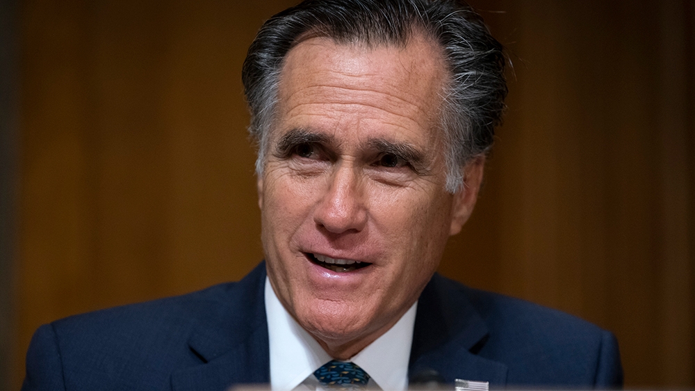 Sen. Mitt Romney, R-Utah, a member of the Senate Foreign Relations Committee, questions Deputy Secretary of State John Sullivan, President Donald Trump's nominee to become the new U.S. ambassador to R