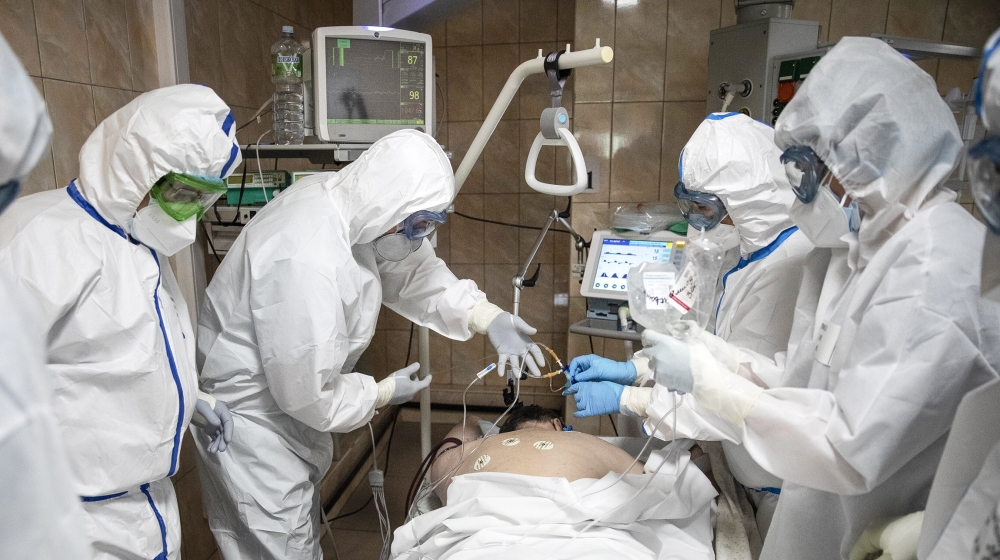 Moscow accounts for about half of all of Russia's coronavirus cases, a deluge that strains the city's hospitals and has forced Osmanov to to work every day for the past two months, sometimes for 24 