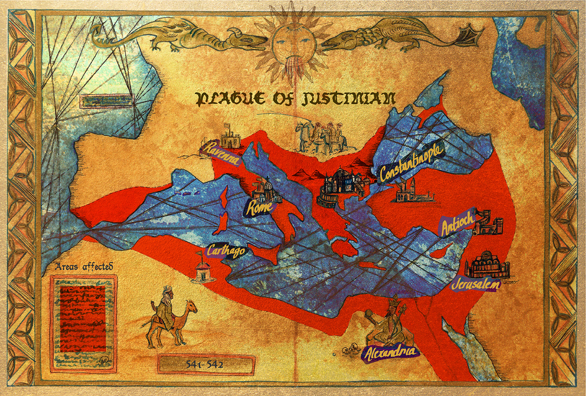 DO NOT USE: INTERACTIVE: Plague of Justinain map