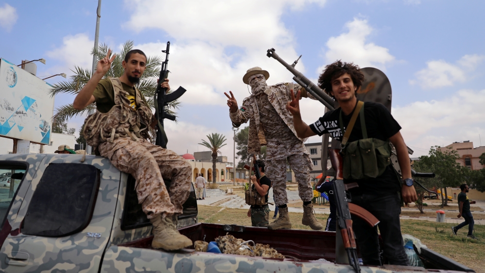 Fighters loyal to Libya's international