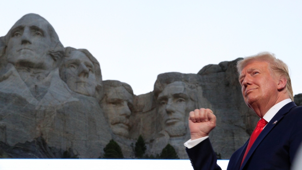 Trump blasts 'left-wing cultural revolution' at Mount Rushmore - Al Jazeera English