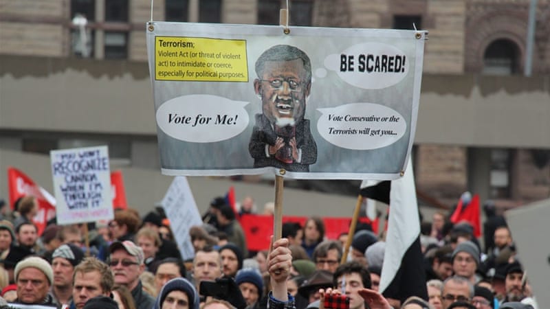 Former Canadian PM Harper spent much of his tenure fuelling and satisfying the not-so-latent Islamophobia that was politically appealing to his legion of supporters, writes Mitrovica [Getty Images]