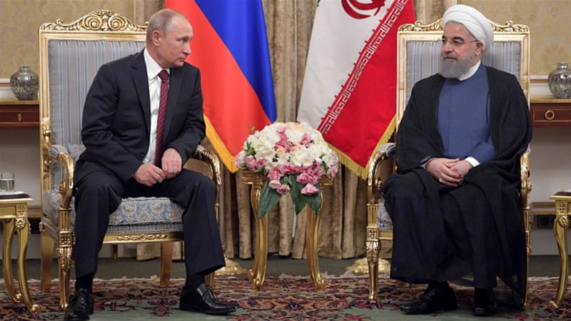 Image result for photos of Iranian leaders with Putin