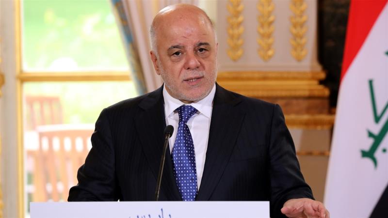 Iraqi Prime Minister Haider al-Abadi claims ISIL is still a threat to Iraq [Ludovic Marin/Reuters]