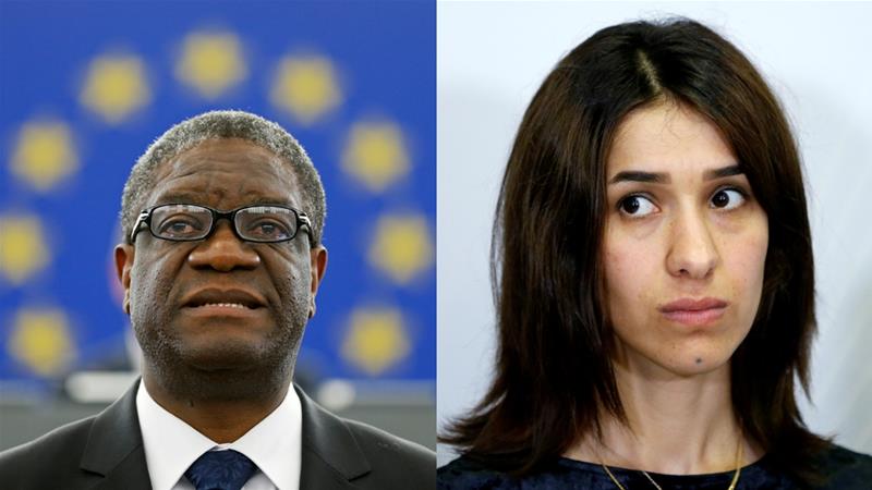 Image result for Denis Mukwege and Nadia Murad