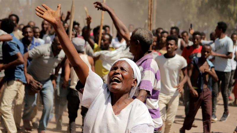 What triggered unrest in Ethiopia?