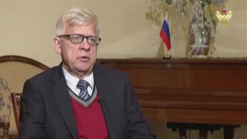 Alexander Zasypkin said he was referring to a statement by Russian President Vladimir Putin and the Russian chief of staff [Al-Manar TV]