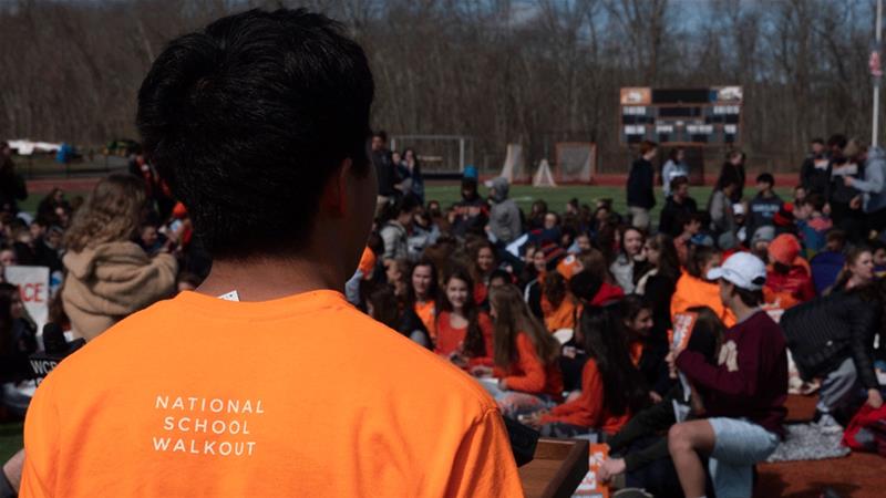 US students stage class walkout to demand tougher gun laws Ben Dalton/Al Jazeera [Al Jazeera]