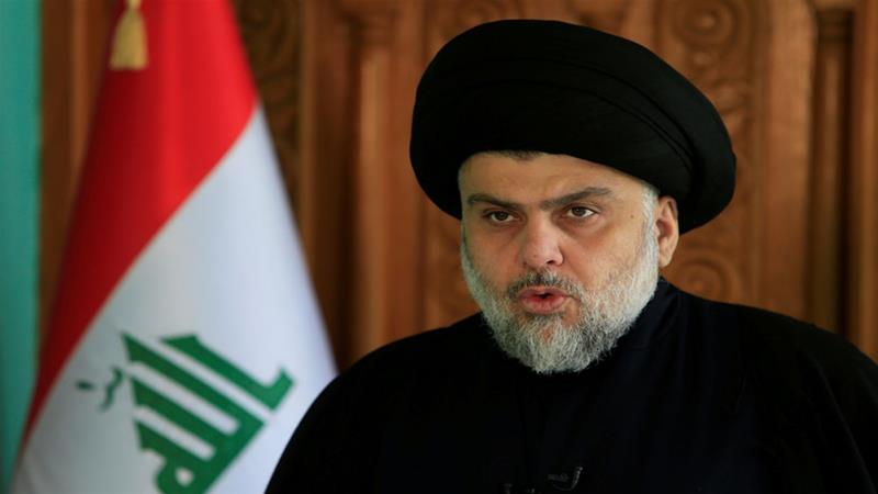 Iraqi Shi''ite leader Muqtada al-Sadr delivers a speech in Najaf, Iraq December 11, 2017. REUTERS/Alaa Al-Marjan [Daylife]