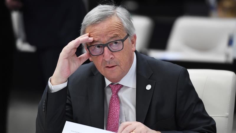 President of the European Commission Jean-Claude Juncker promised retaliatory tariffs [Dimitar Dilkoff/Reuters]