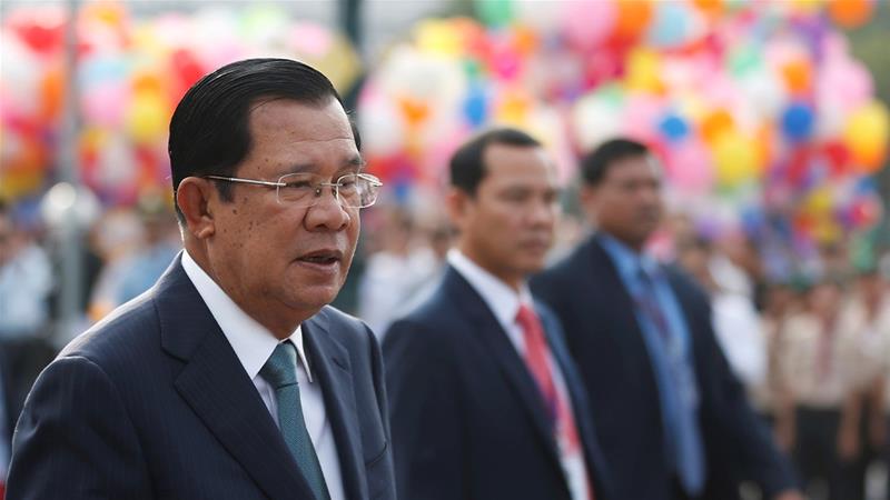 Cambodia's longtime Prime Minister Hun Sen has ordered the release of 70 opposition activists. [Samrang Pring/Reuters]