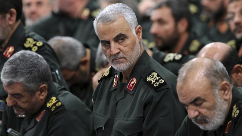 Two unnamed US officials told Reuters news agency that the US carried out the airstrike that killed Soleimani [File: Office of the Iranian Supreme Leader via AP]
