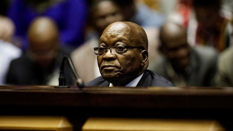 Zuma was forced to step down last year by the ruling ANC party [File: Michele Spatari/Pool via Reuters]