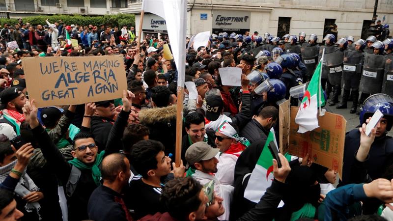Image result for protest in algeria
