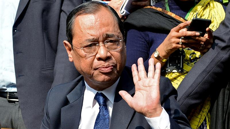 Gogoi said the allegations were an attempt to stop him from hearing important cases in the Supreme Court [File: Reuters]