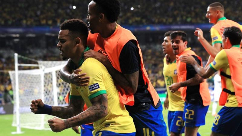 Image result for brazil Argentina 2-0 2019