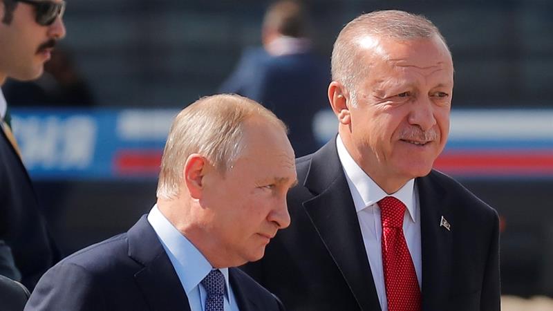 Turkey's Erdogan in Russia for Syria talks with Putin