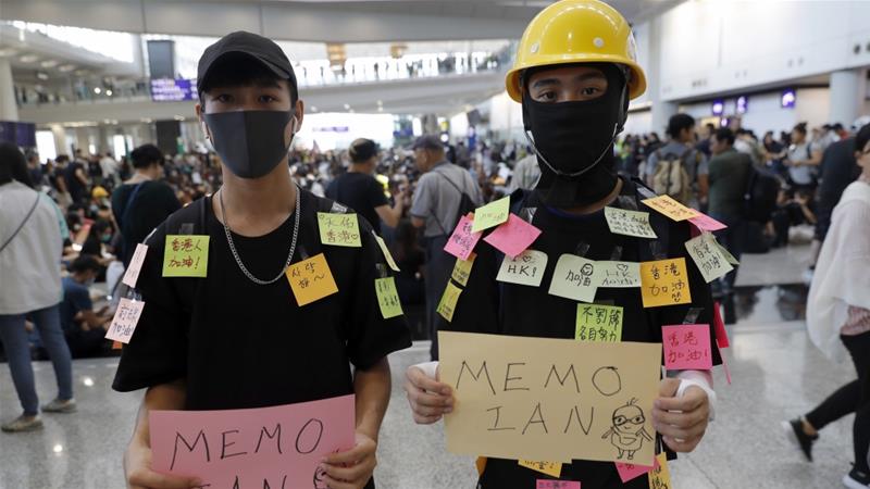 Three-day protest kicks off at Hong Kong airport