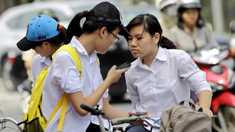 Vietnam has a population of 96 million, with more than 60 million people having their presence on the social media platform Facebook [File: Luong Thai Linh/EPA]