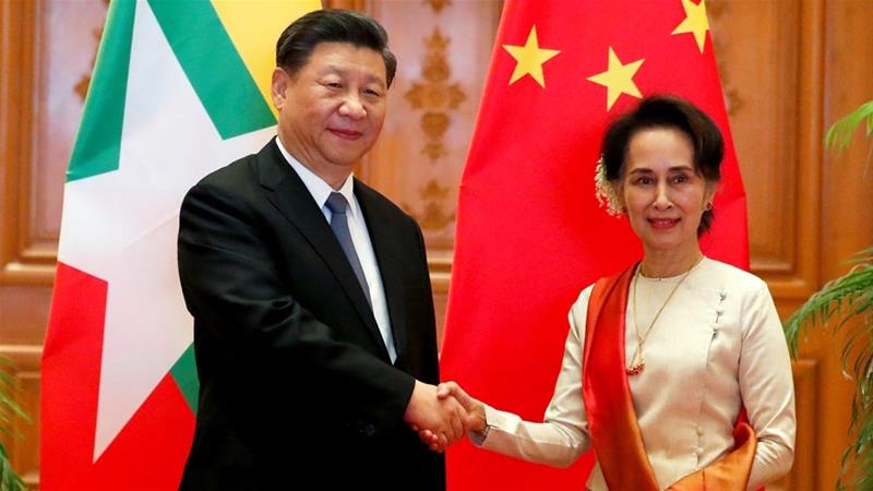 The translation hiccups occurred during Xi's trip to Myanmar, the first by a Chinese leader in almost 20 years [Nyein Chan Naing/Reuters]