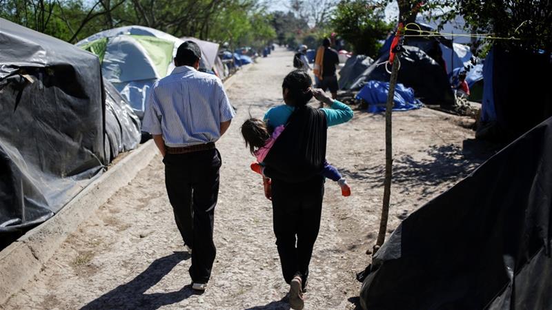 Health workers are preparing for COVID-19 cases to reach the migrant and asylum seeker camps along Mexico's US border. [Daniel Becerril/Reuters]