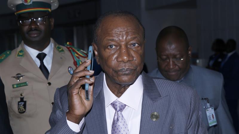 Conde has not denied that he might use the proposed constitutional changes to seek another term [File: Minasse Wondimu Hailu/Anadolu]