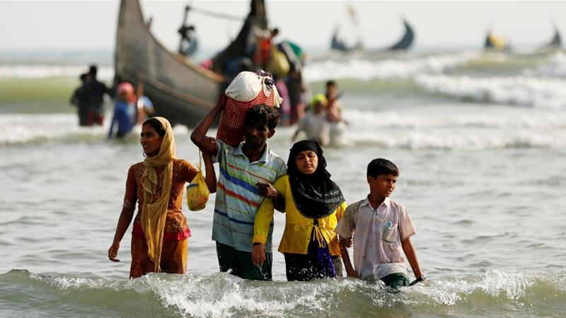 Authorities said the 29 Rohingya were relocated to the controversial Bhasan Char island to prevent coronavirus outbreak in the refugee camps [Mohammad Ponir Hossain/Reuters]