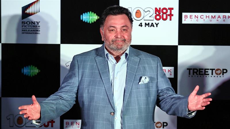 Rishi Kapoor belonged to Bollywood's most famous film dynasty with several generations of actors [File: Divyakant Solanki/EPA]