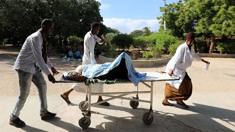 Those wounded were taken to Madina hospital in Mogadishu [Feisal Omar/Reuters]