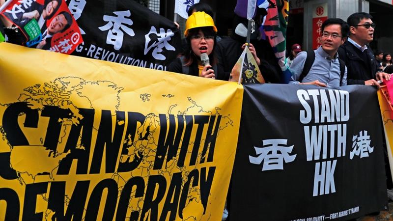 Taiwan has shown its support for the protesters in Hong Kong and the government is due to announce new measures to help Hong Kong people who move to the island [File: Tyrone Siu/Reuters]