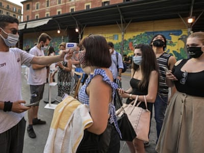 Italy orders mask wearing at night: Live coronavirus updates