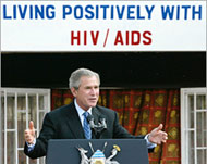 Bush promised $15 billion for AIDS fight   
