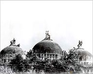 Babri mosque pre-1992, when it was destroyed by Hindu zealots