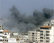 The Israeli missile hit a densely populated area of Gaza City 