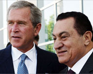 The al-Jamma is trying to reconcilewith pro-western Egyptian  leaderHusni Mubarak (r)