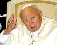 Pope John Paul II increasingly stricken with Parkinson's disease