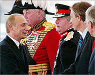 Russian President Vladimir Putingot the VIP treatment in the UK