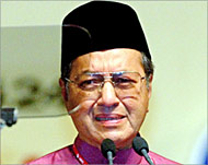 Mahathir is due to retire on 31October after 22 years in power