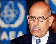 Muhammad al-Baradei is pressingIran for tougher inspections 