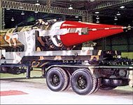 Pakistan's Ghauri missile is capable of carrying nuclear warheads andhas a range of 1500 km 