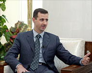 Syrian President Bashar al-Assadaccused Sharon of war-mongering