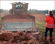 Rachel Corrie, 23, was crushed to death by the above bulldozer