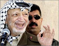 Arafat has been confined in RamAllah for two years 