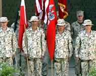 Polish and American soldiers shoulder to shoulder in Iraq