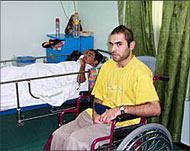 Abd al-Rahman Rayyam (bed) andRamzi Attaf victims of occupation