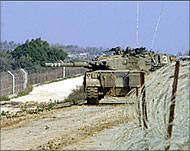 Israeli soldiers regularly patrolthe border with Lebanon