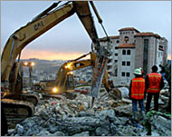 Israel's tactics in the West Bankinclude demolishing houses